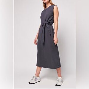 Faherty Sleeveless Organic Cotton Gauze Dress - Size Medium